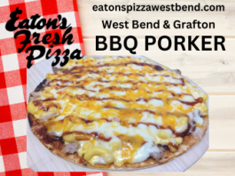 Popular BBQ Porker is Eaton’s August Pizza of the Month