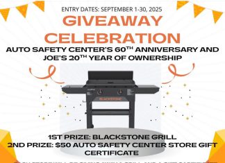 Auto Safety Center celebrates 60th anniversary with a huge giveaway