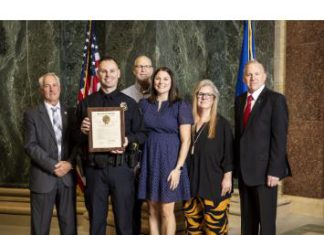 Rep. Knodl honors Menomonee Falls Officer Matt Curran as First Responder of the Year