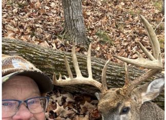 Chucker Dreher of West Bend, WI, bags monster 14-point buck