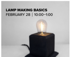 Lamp making basics at the Museum of Wisconsin Art on February 28, 2026