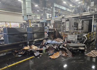 Estimated $1 million in damage following fire at Quad Graphics in Hartford