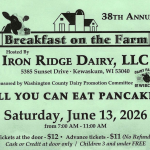 Washington County Breakfast on the Farm is Saturday, June 13, 2026