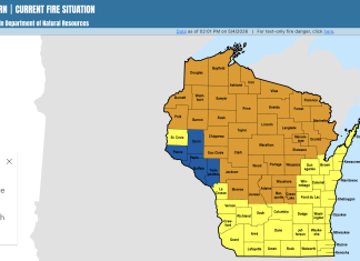DNR burn permit suspended in Washington Co. & surrounding area | Photo courtesy Wisconsin DNR