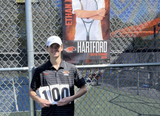Record-setting 100th career tennis victory for Hartford Union HS senior Ethan Hoffmann | By Laura Trapp