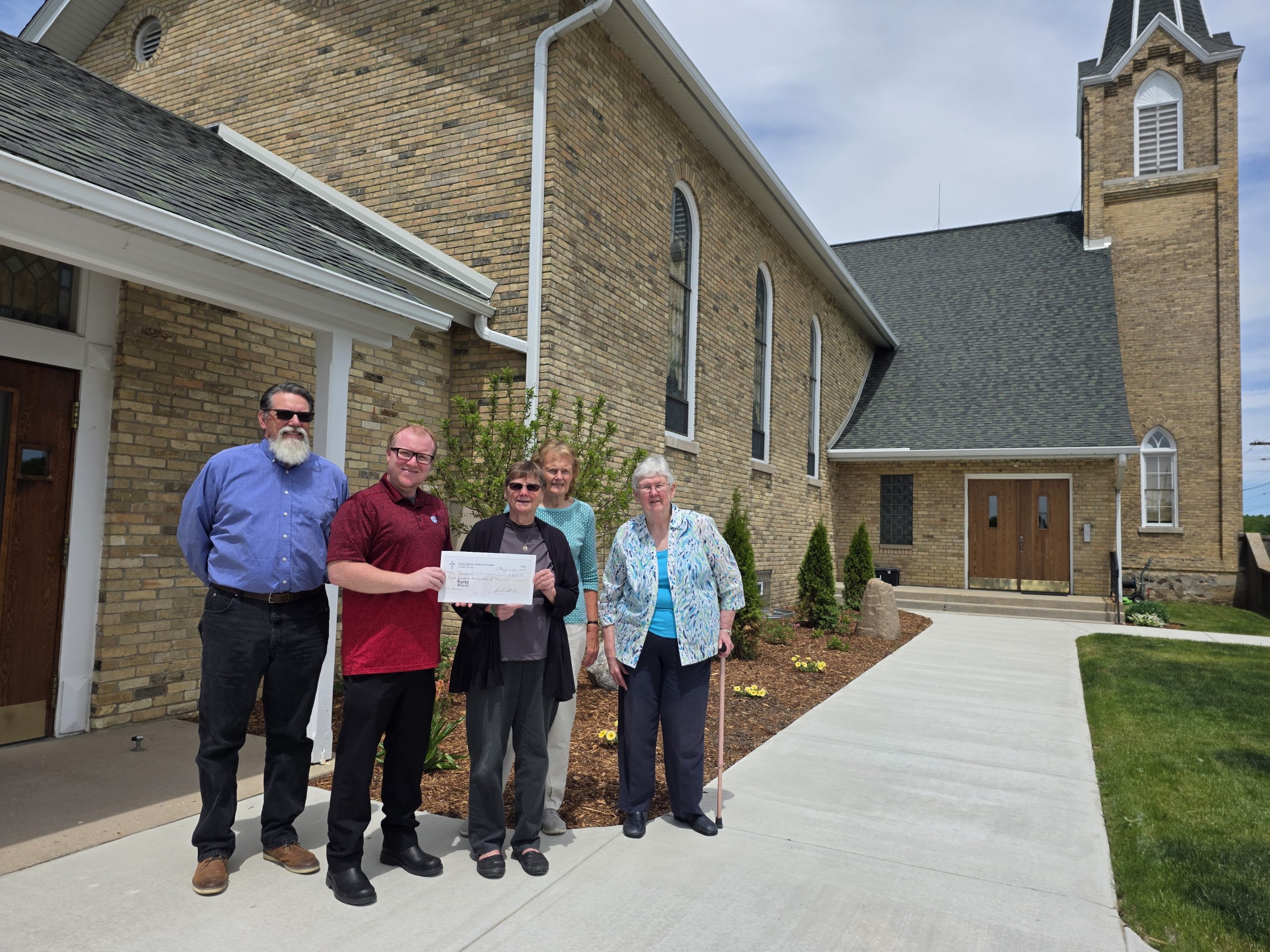 Faith UCC congregation donaton to Threshold Birth-to-3 Program | By Pastor Steve Scharnell