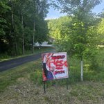 Political sign vandalized in West Bend, WI – Police look for suspect