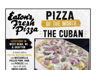 The Cuban is Eaton’s June Pizza of the Month