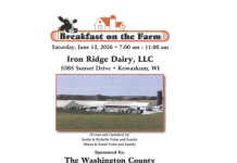 Washington County Breakfast on the Farm is Saturday, June 13, 2026