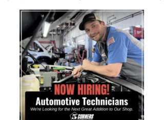Jobs, jobs, jobs – Auto technicians wanted at 5 Corners in Cedarburg, Wi