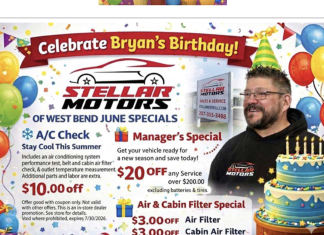 Bryan’s Birthday and June specials at Stellar Motors of West Bend, Wi