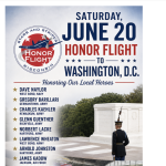 9 veterans from Washington Co., WI on Saturday, June 20, 2026 Stars & Stripes Honor Flight