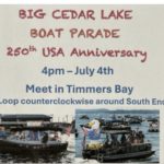 Boat Parade on Big Cedar Lake this Saturday, July 4