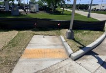 Curb & ramp construction nearly $8K a piece on Hwy 33 in West Bend, WI