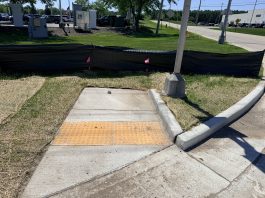 Curb & ramp construction nearly $8K a piece on Hwy 33 in West Bend, WI