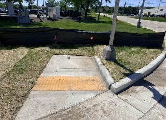 Curb & ramp construction nearly $8K a piece on Hwy 33 in West Bend, WI