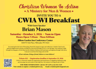 Christian Women in Action breakfast is today, October 3, 2026