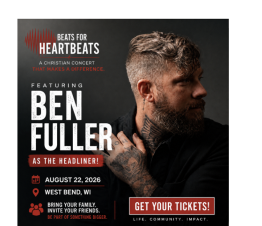 Beats for Heartbeats 2026 featuring Ben Fuller Saturday, August 22