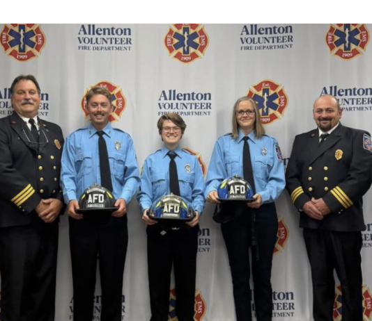 Volunteers at Allenton Fire & EMS Department on the rise – 1st Pinning Ceremony recognizes 3 new active members