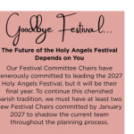 Goodbye Festival of Angels?