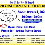 Schmidt Family Farm FREE Open House is October 4, 2026