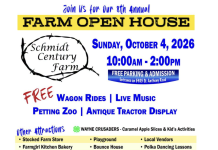 Schmidt Family Farm FREE Open House is October 4, 2026