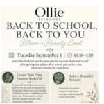 “Back to School, Back to You” Self-Care event Sept. 1 in Cedarburg, Wi | By Kerrieanne Lischka – Ollie Skincare