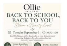 “Back to School, Back to You” Self-Care event Sept. 1 in Cedarburg, Wi | By Kerrieanne Lischka – Ollie Skincare
