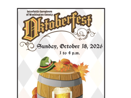 GEMUTLICHEIT! It’s Oktoberfest time Sunday, Oct. 18, 2026 hosted by Interfaith Caregivers of Washington County