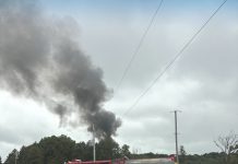 Multiple departments on scene of fire in Town of Kewaskum