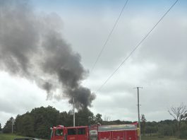 Multiple departments on scene of fire in Town of Kewaskum