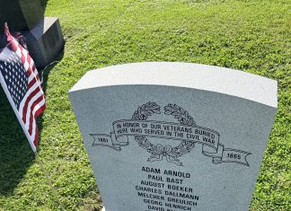 Civil War Monument dedication to honor 10 Veterans in Village of Germantown, WI