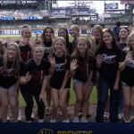 Slinger High School All-Girls Wrestling Team recognized at Brewers game | Video courtesy Milwaukee Brewers