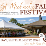 St. Michael’s Fall Festival is Sunday, September 27, 2026