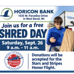 FREE Shred Day is Saturday, Sept. 26, 2026 at Horicon Bank in West Bend, Wi