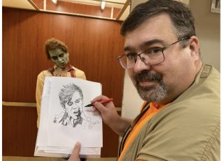 West Bend artist Rex Rubenzer draws stars from Dawn of the Dead