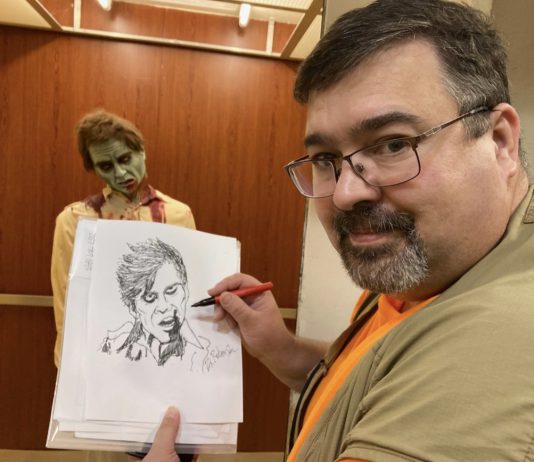 West Bend artist Rex Rubenzer draws stars from Dawn of the Dead