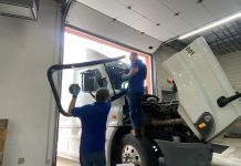 Glass Doctor in West Bend, WI, takes on challenging semi-truck windshield repair