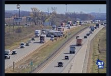 2 semis crash on I41 – backup northbound into Hwy 28
