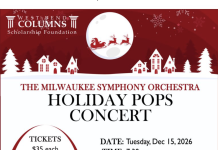 MSO Holiday Pops Concert is December 15, 2026 in West Bend, Wi