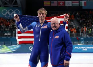 VIDEO | 3 cheers for 1000m Olympic gold medalist Jordan Stolz | Photo courtesy US Speedskating